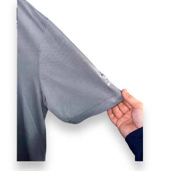 Gray Peter Millar Summer Comfort Golf Polo Shirt Size L - Picture 6 of 11